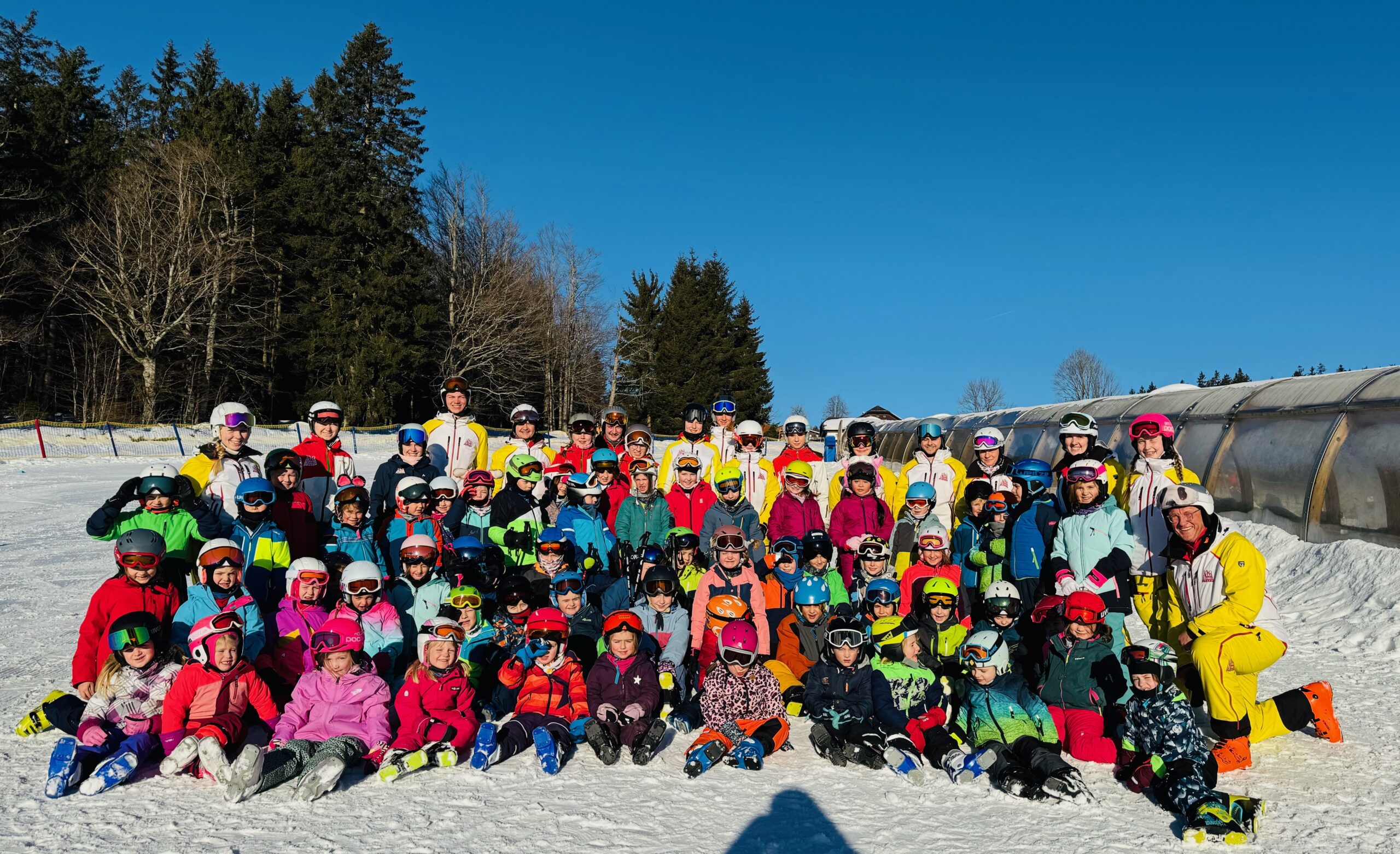 Kinder mit dem Ski-Club Passau e.V. auf der Piste